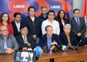 Jorge Quiroga en conferencia de prensa este miércoles.