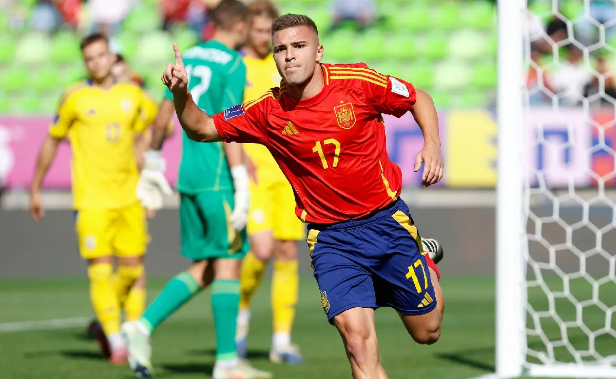 España avanza a cuartos del Mundial Sub-20 tras vencer 1-0 a Ucrania