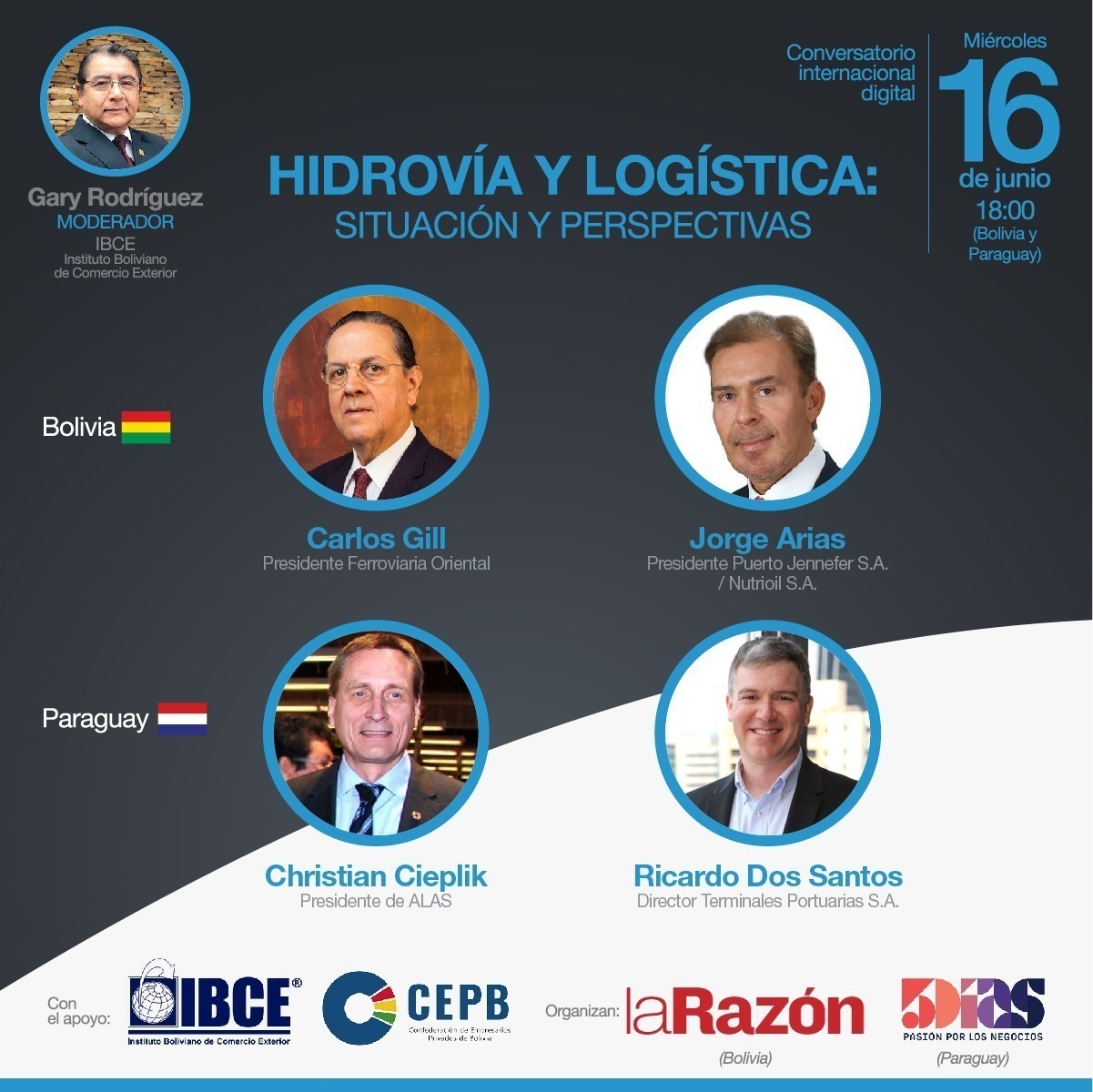 Las oportunidades y perspectivas de la Hidrovía serán analizadas en un webinar internacional
