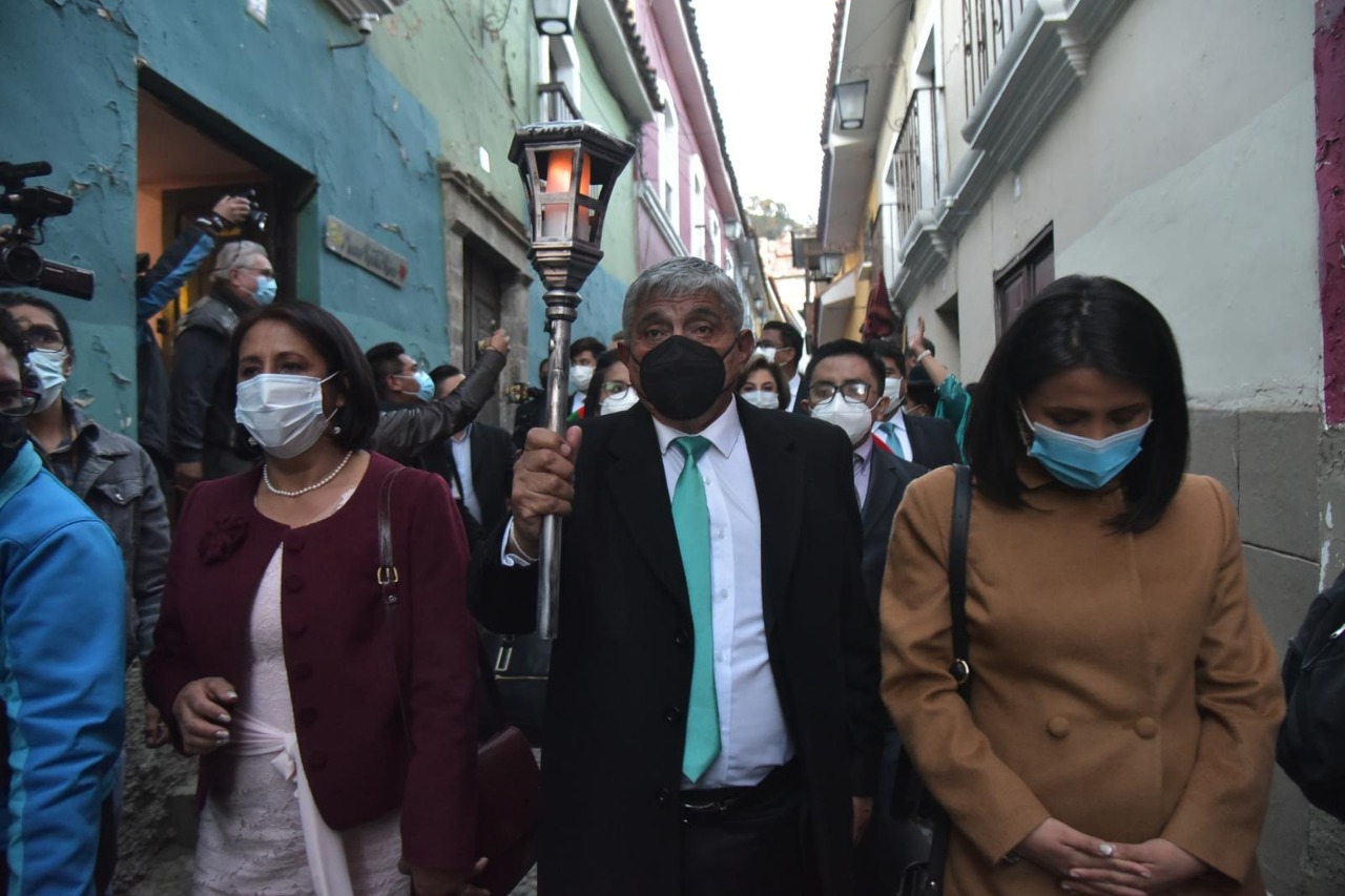 El alcalde Arias invita al presidente Arce a distintos actos de la efeméride de La Paz