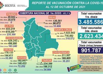 Vacunación: Más de siete millones de dosis contra el COVID-19 se aplicaron en el país