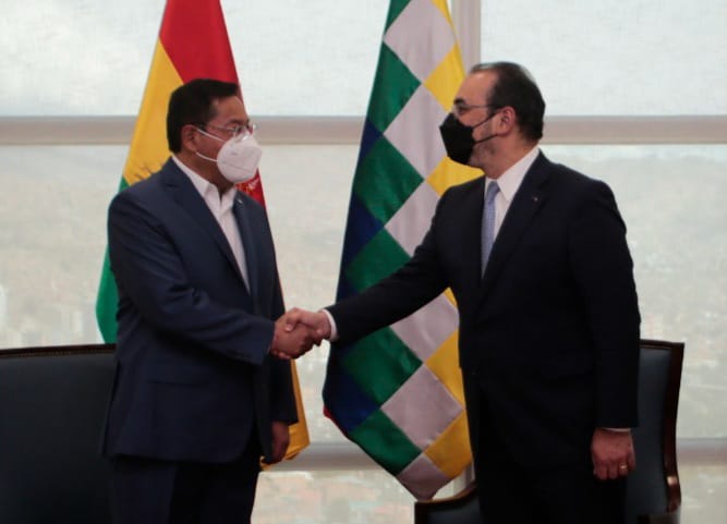 Tras reunión con Arce, CAF reafirma su apoyo para impulsar la transformación productiva en Bolivia