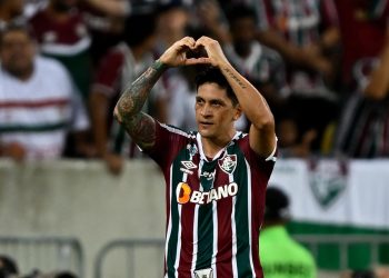 Germán Cano anotó un triplete ante River Plate