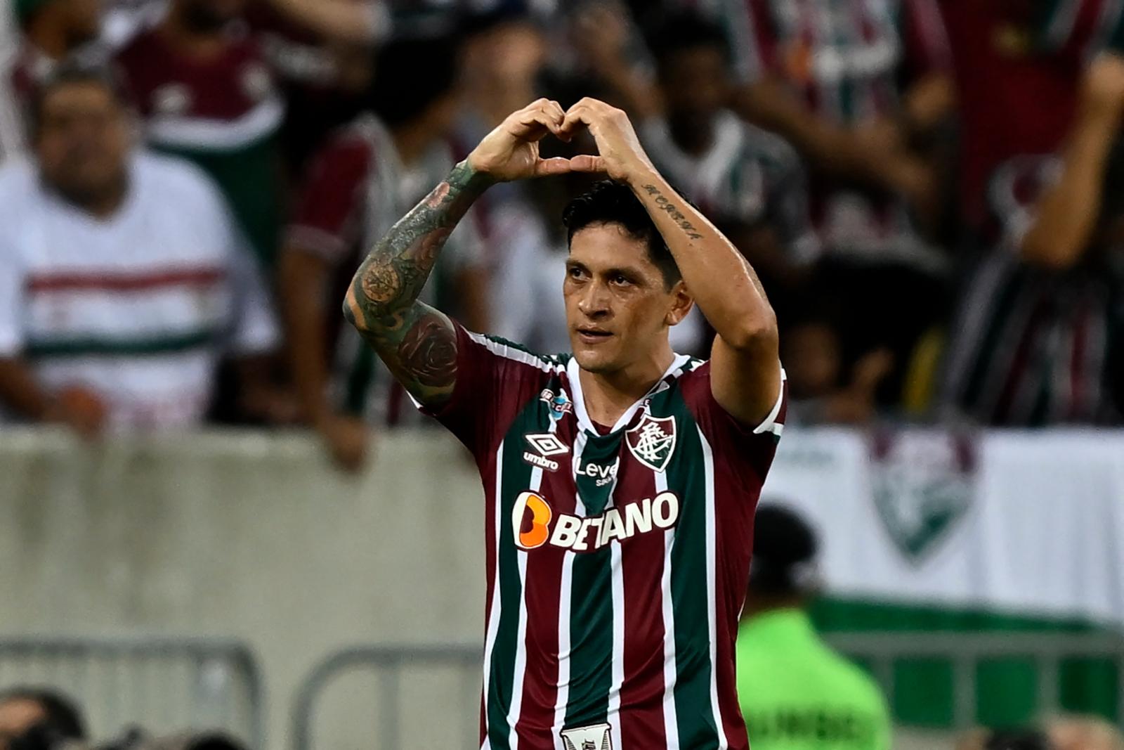 Germán Cano anotó un triplete ante River Plate