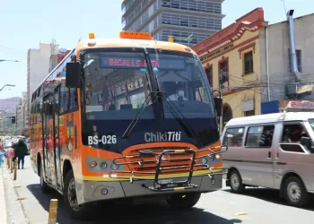 Recorrido de un bus municipal. FOTO: GAMLP