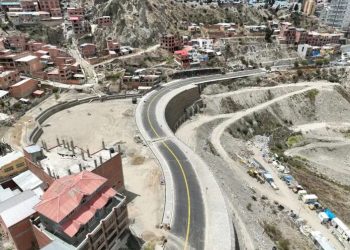 Los trabajos de estabilización de Inmaculada Concepción y 14 de Septiembre. FOTO: GAMLP