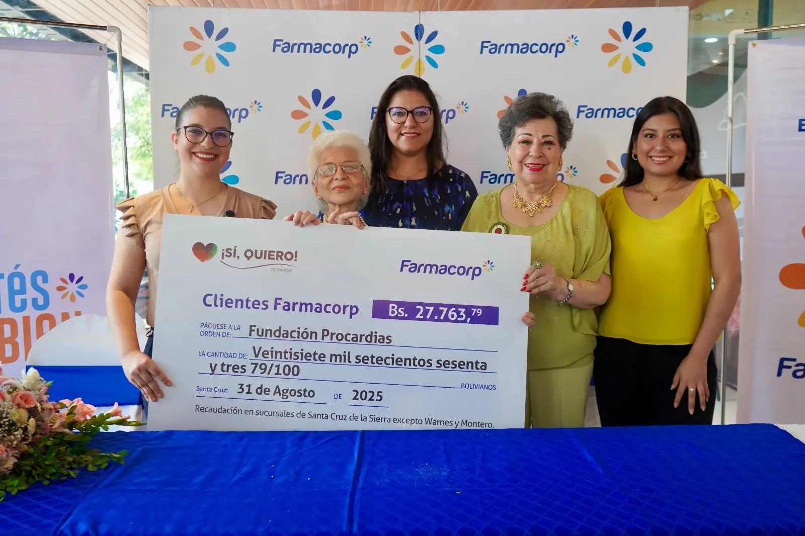Nexocorp impulsa acción solidaria con donación de Farmacorp