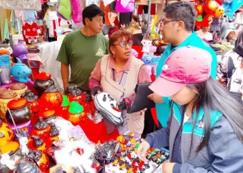 La Intendencia de La Paz decomisó productos de Halloween sin registro. FOTO: GAMLP