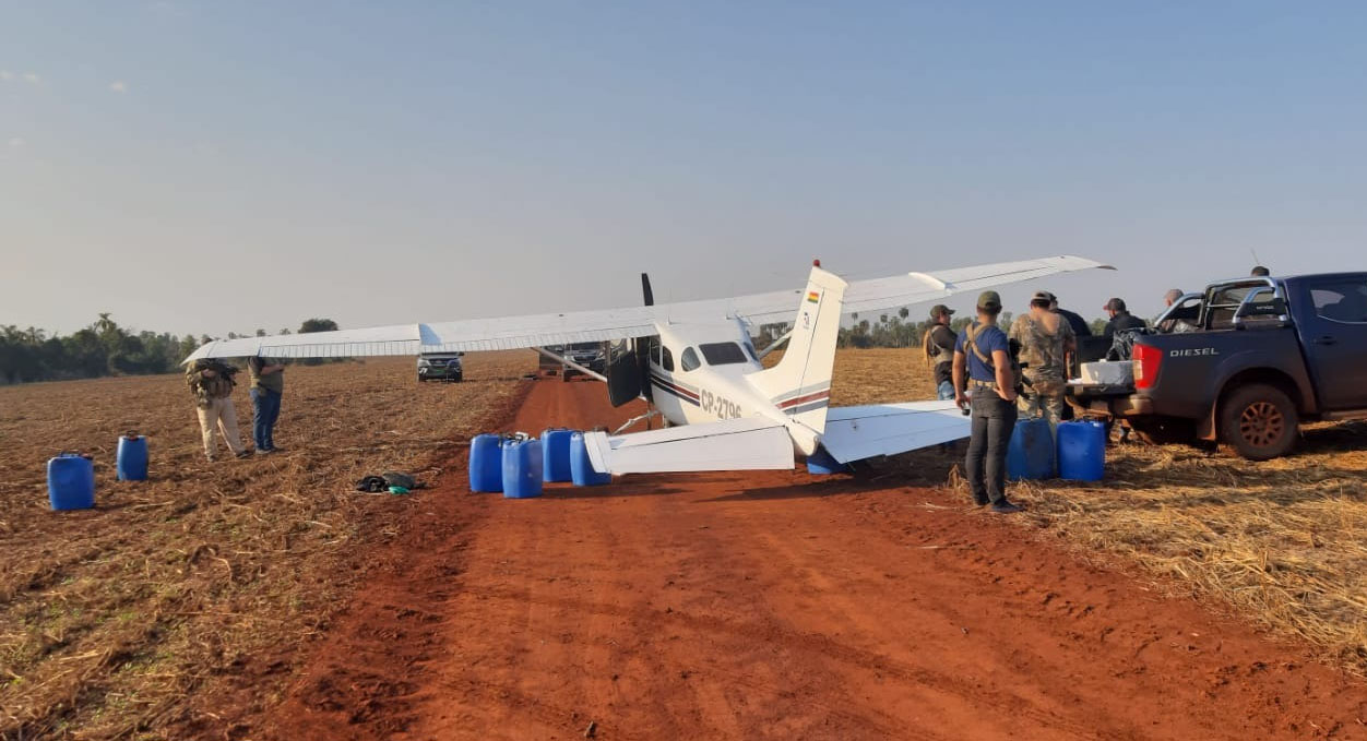 Una avioneta boliviana con cocaína es secuestrada en Paraguay