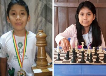 Cruceños Cortez y Arnez se imponen en el Nacional Virtual Sub-9 de ajedrez