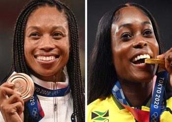 Allyson Felix logra récord de medallas, Thompson el triplete de la velocidad