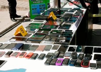 Recuperan 250 celulares.