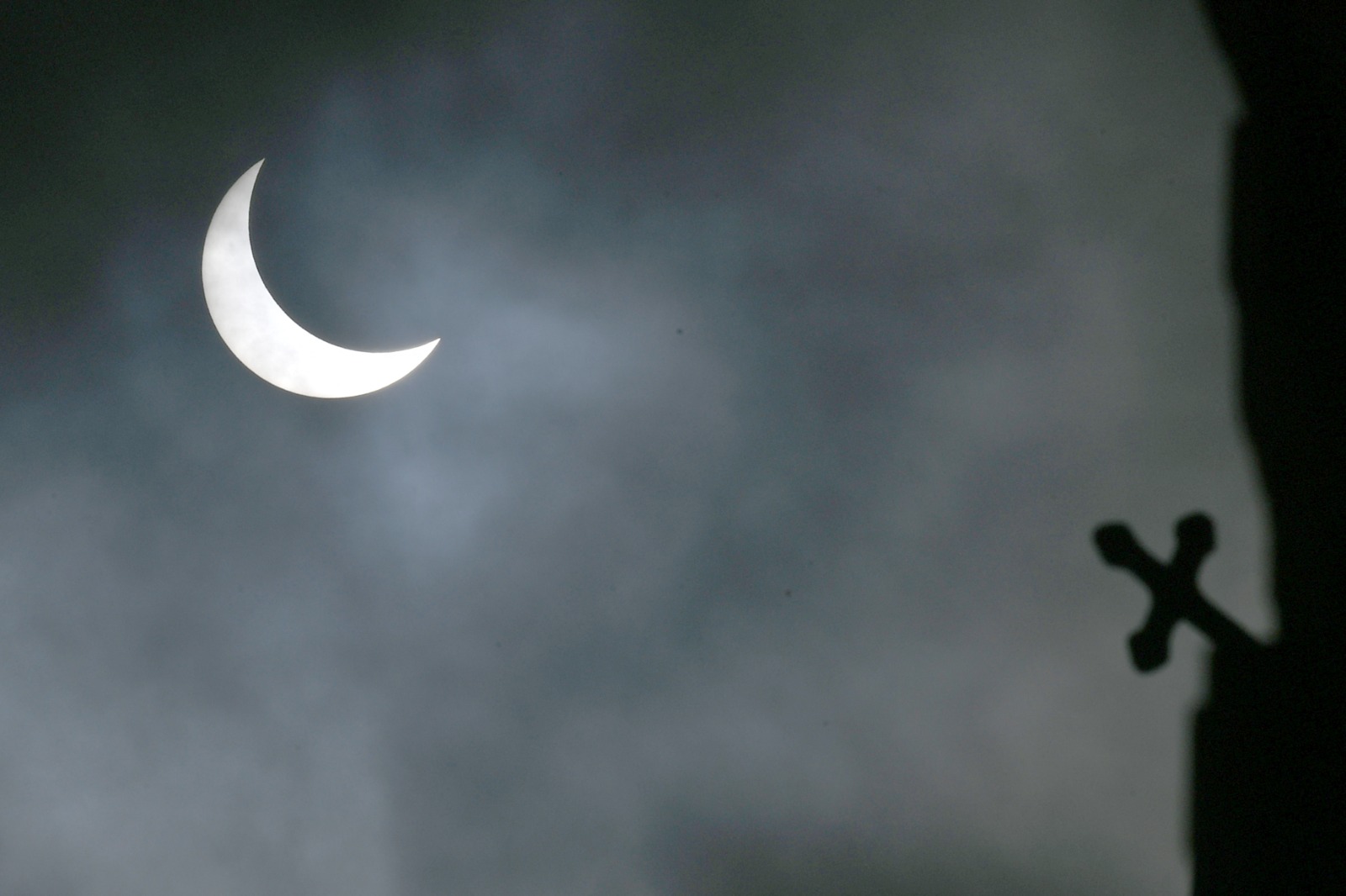 El eclipse solar que se vio en partes de Australia, Indonesia y Timor Oriental. Foto: AFP