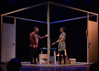 Los protagonistas de la obra El amor del desamor. Foto: Fabiana Aliaga