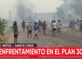 Otra vez el Plan 3000 es escenario de enfrentamientos en el sexto día del paro indefinido