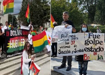 Evento en Washington que rebate la auditoría de la OEA causa protestas a favor y en contra