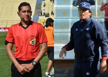 El árbitro Jordy Alemán acusa al DT Álvaro Peña de amenazar a su familia