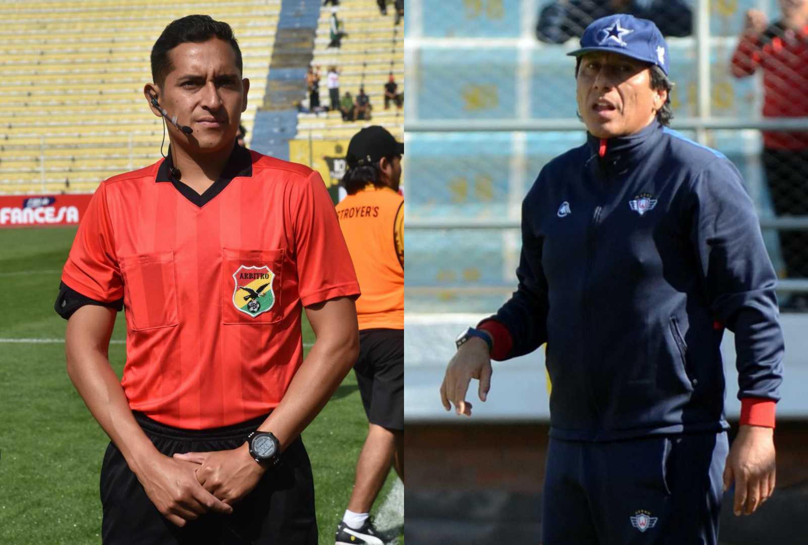 El árbitro Jordy Alemán acusa al DT Álvaro Peña de amenazar a su familia