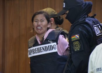 La autora del infanticidio de la niña Yurayma. Foto: Ministerio de Gobierno