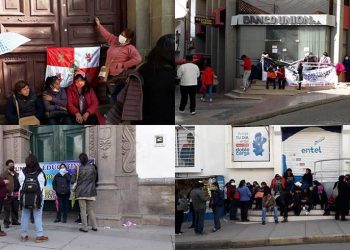 Magisterio urbano de Potosí toma instituciones estatales. Foto: El Potosí