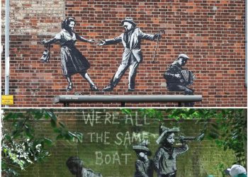Aparecen en Inglaterra dos posibles nuevas obras del artista Banksy