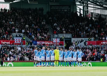 El medio del City Rodri se lesiona contra el Brentford