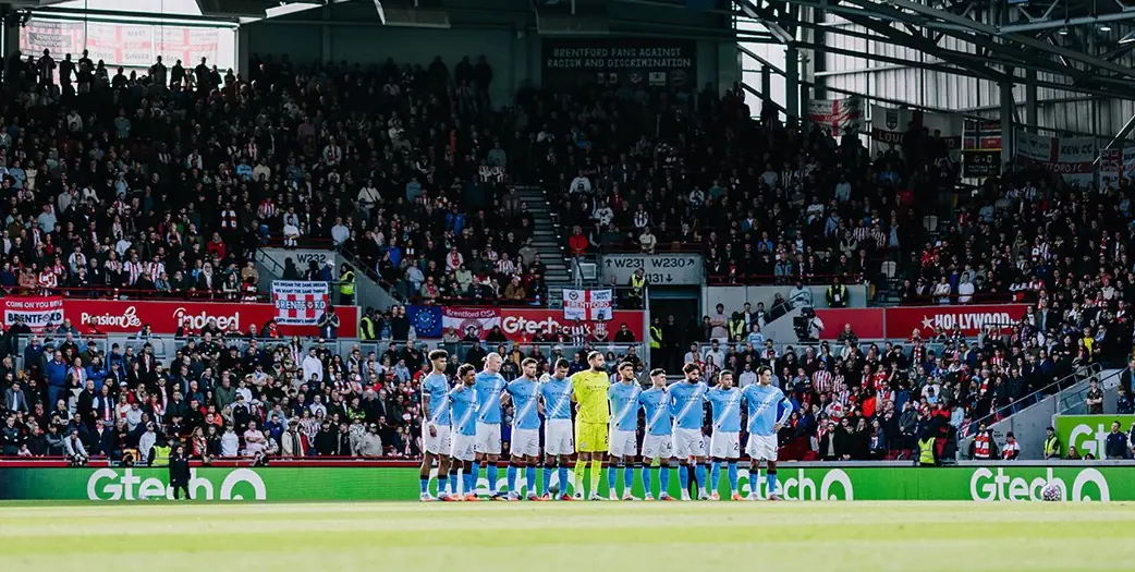 El medio del City Rodri se lesiona contra el Brentford