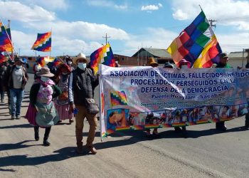 La marcha de las víctimas de Sacaba y Senkata llega a la ciudad de El Alto