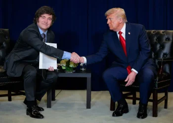 Milei solicitó el apoyo económico en su última visita a Estados Unidos/AFP