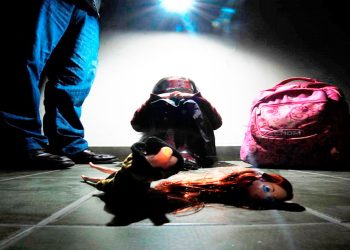 La niña fue llevada a un hogar.