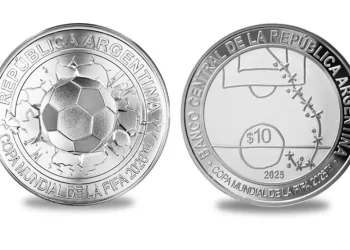 Argentina lanza moneda en honor al Mundial 2026 y a Maradona