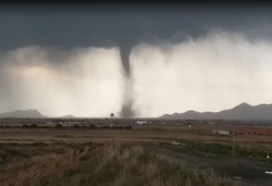 Un tornado destruye varias viviendas en el municipio de Laja